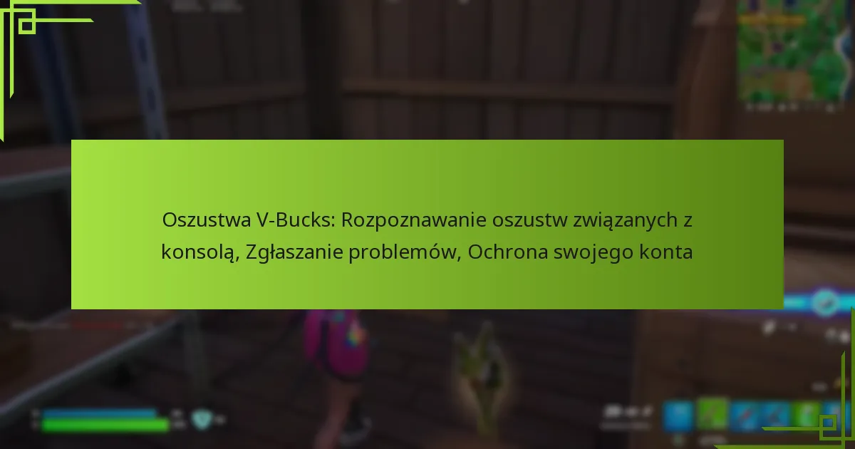 Oszustwa V-Bucks: Rozpoznawanie oszustw związanych z konsolą, Zgłaszanie problemów, Ochrona swojego konta