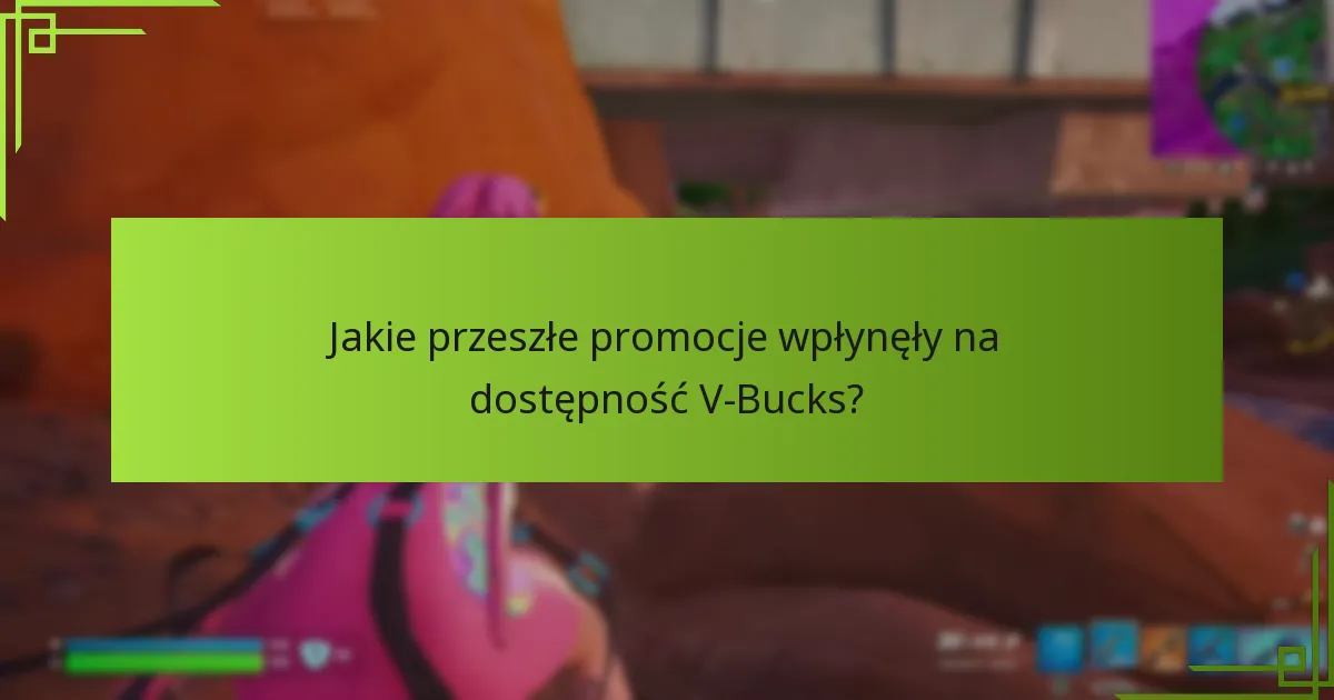 Jakie przeszłe promocje wpłynęły na dostępność V-Bucks?