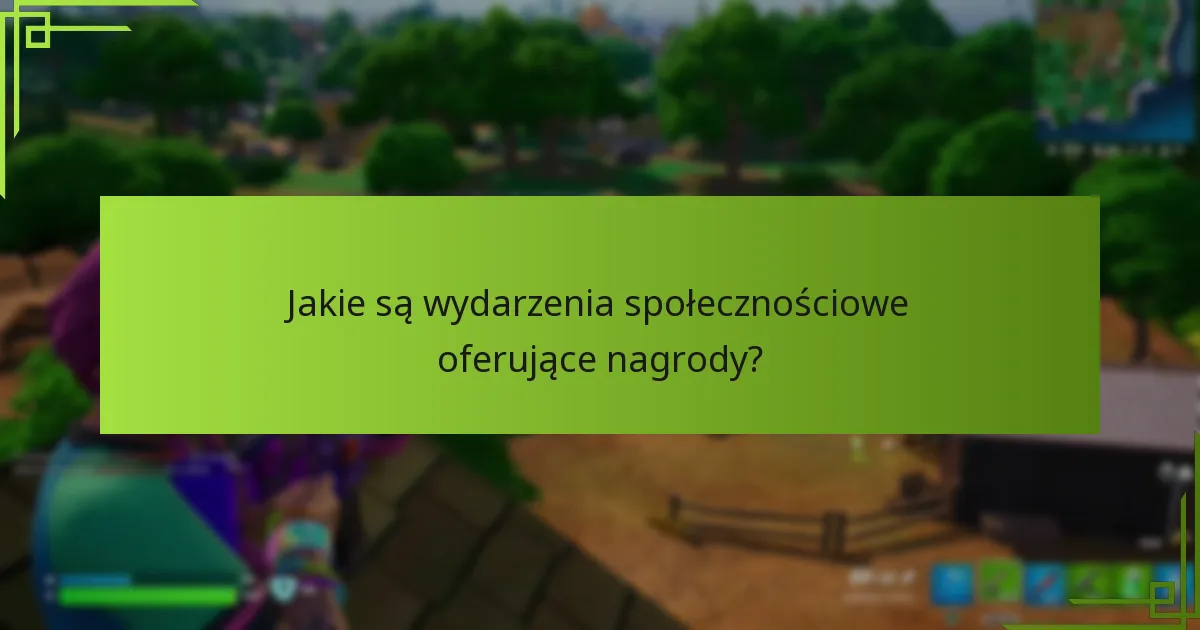 Jakie są wydarzenia społecznościowe oferujące nagrody?